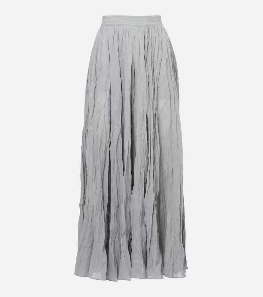 Toteme PlissÃ© cotton-blend maxi skirt | Mytheresa (US/CA)