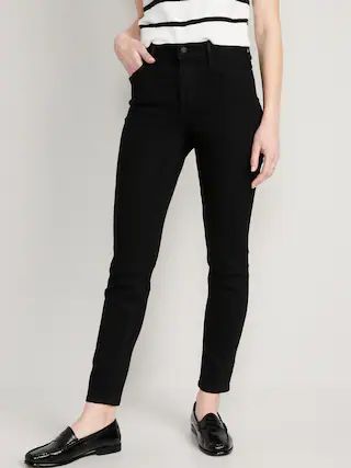 High-Waisted Wow Straight Black Jeans for Women | Old Navy (US)