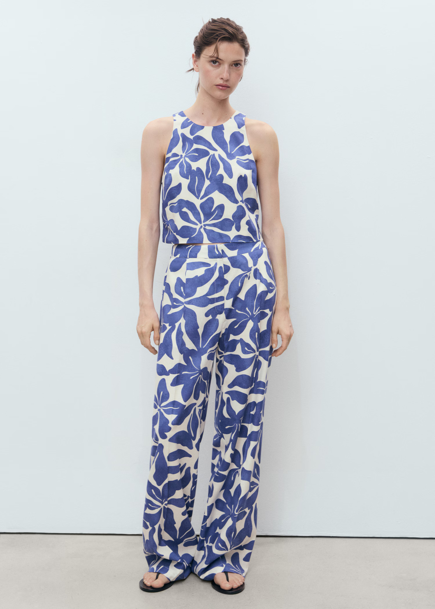 Floral print straight pants - Women | MANGO USA | Mango (US/MX/AU)