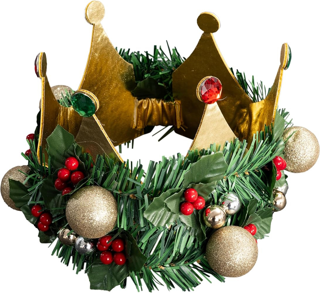 Costume Agent Green Monster Christmas Crown with Ornaments Halloween Costume Cosplay | Amazon (US)