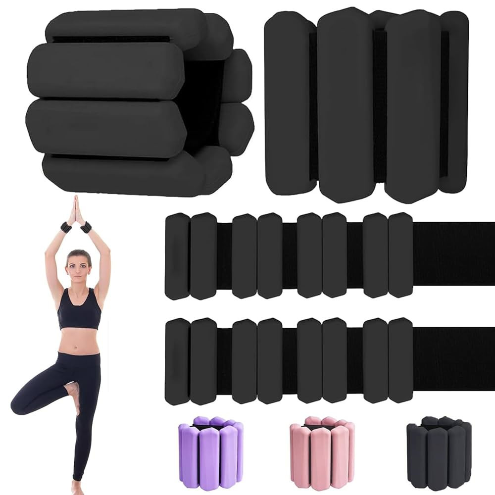 Adjustable Ankle Weights for Women Men,Wrist Weights set for Walking Running,1 Pair (1Lbs Each) S... | Amazon (US)