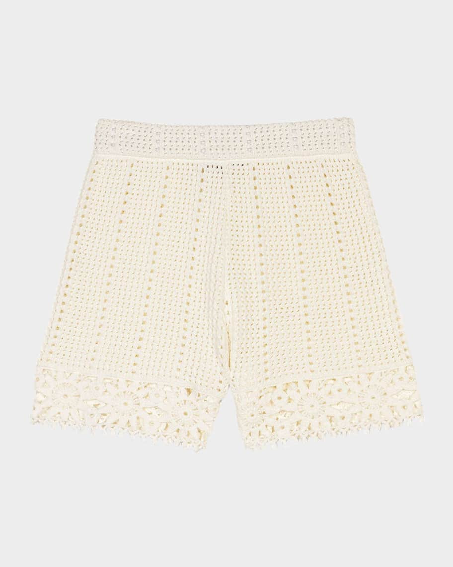 Maje Iomyna Crochet Shorts | Neiman Marcus