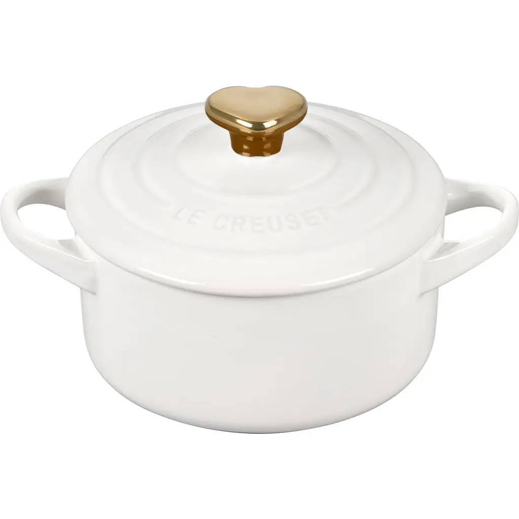 Le Creuset Mini Round Stoneware Baking Dish in White at Nordstrom, Size 8 | Nordstrom