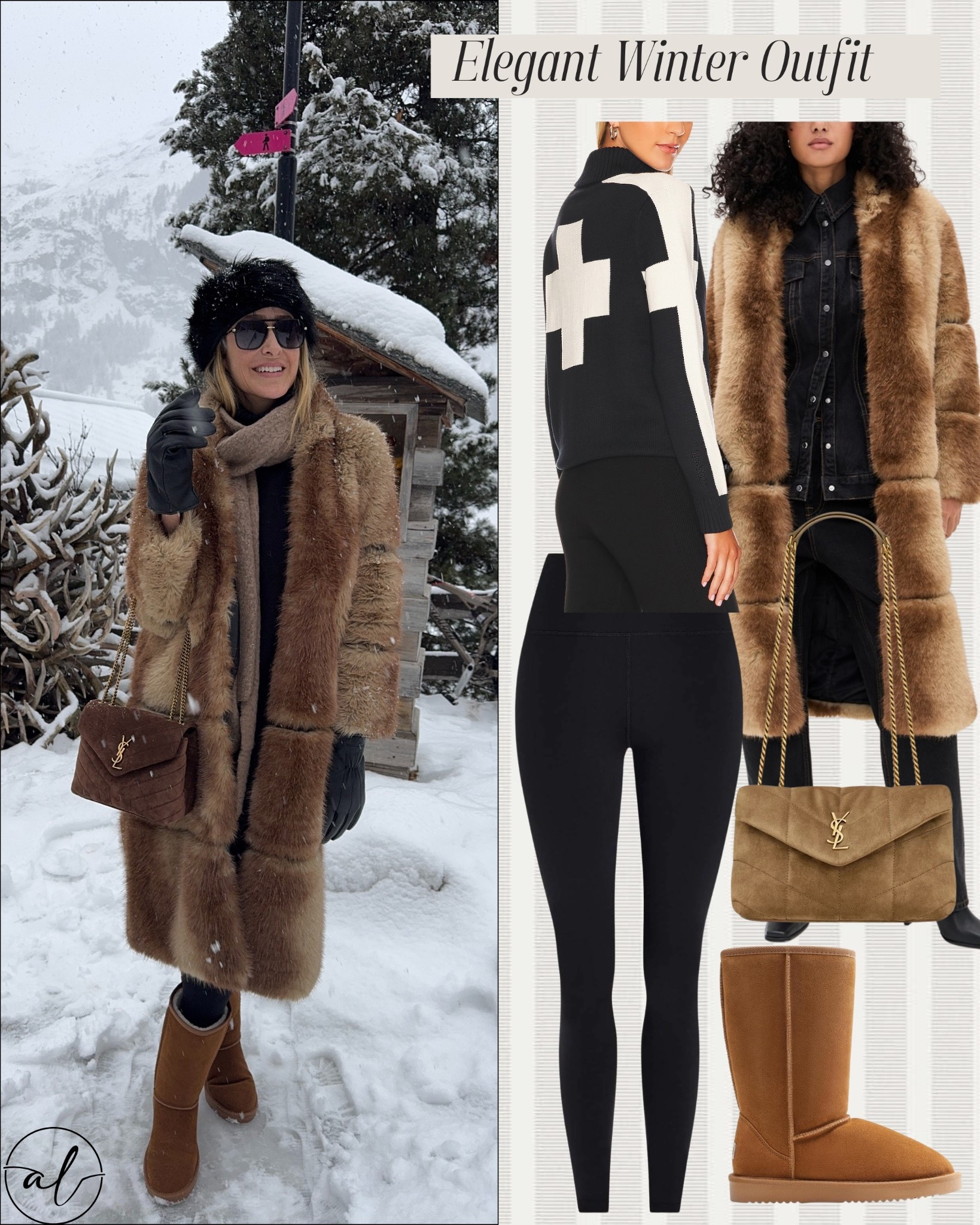 Elegant winter outfit - this faux fur coat is so elegant, thick, and warm. 
Snow outfit 

#LTKootd #LTKU #LTKSeasonal