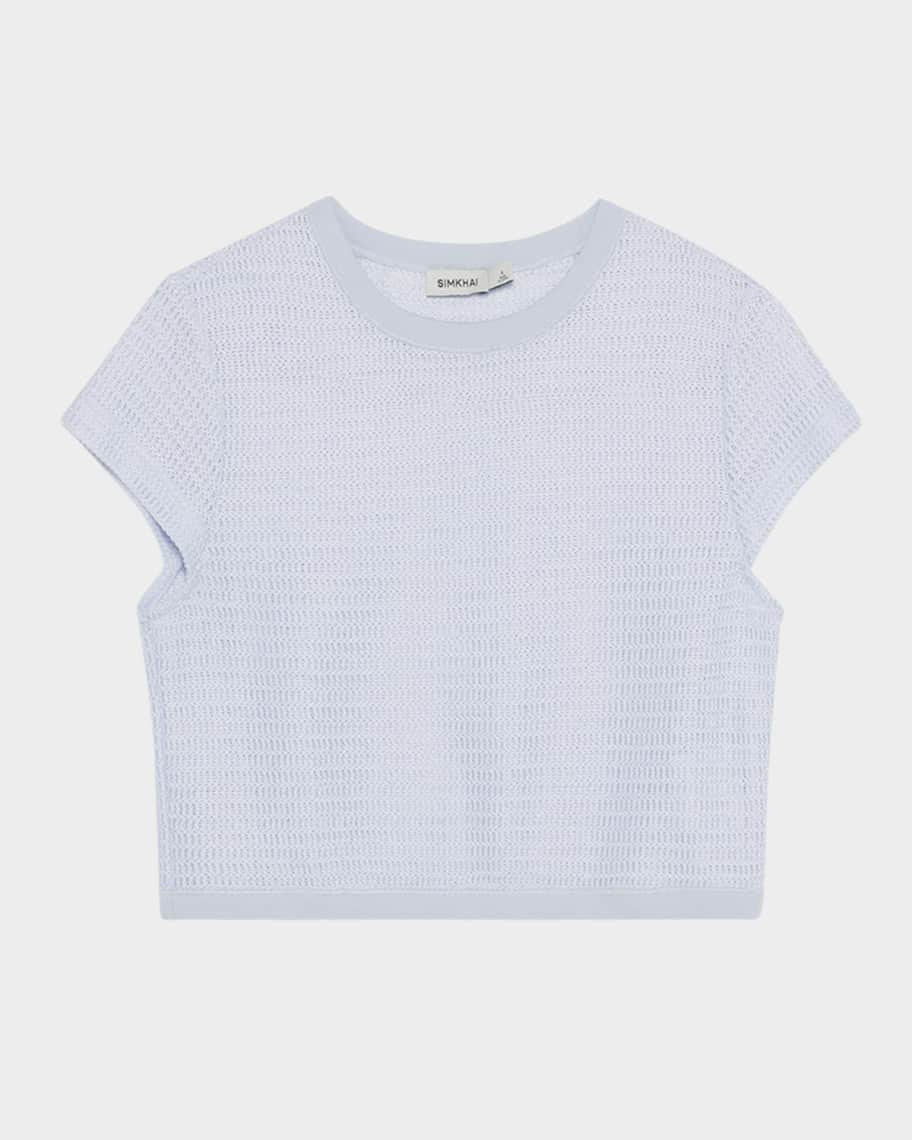 SIMKHAI Lidi Knit Crop Top | Neiman Marcus