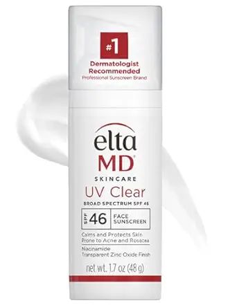 EltaMD UV Clear Face Sunscreen, Oil Free Sunscreen with Zinc Oxide, Dermatologist Recommended Sun... | Amazon (US)