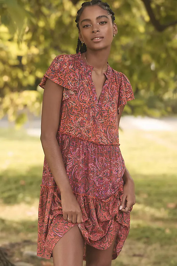 Ruffle Sleeve Dress | Anthropologie (US)