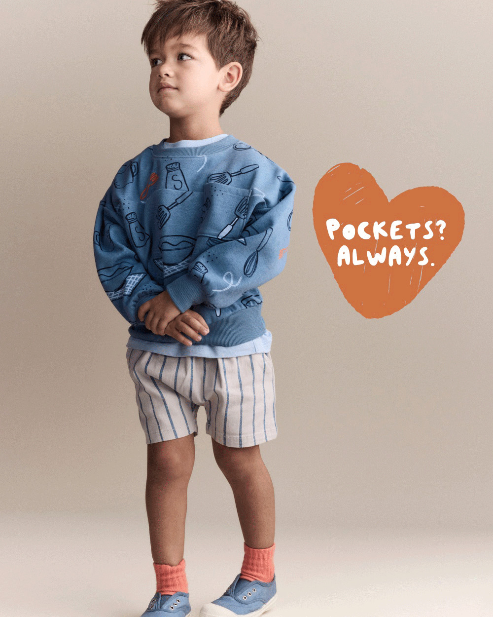 Toddler Baking Wide-Arm Pocket Sweatshirt - Teal - Otter Avenue | Carter's | Carter's Inc