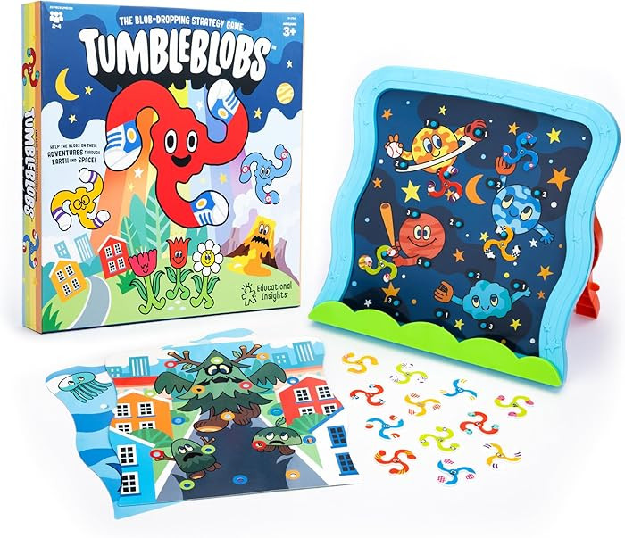 Educational Insights Tumbleblobs Blob-Dropping Strategy Game - Toddler Board Games for 1-2 Player... | Amazon (US)