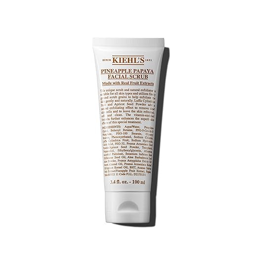 Kiehl's Pineapple Papaya Facial Scrub, Exfoliating Face Cleanser for All Skin Types, Removes Dead... | Amazon (US)