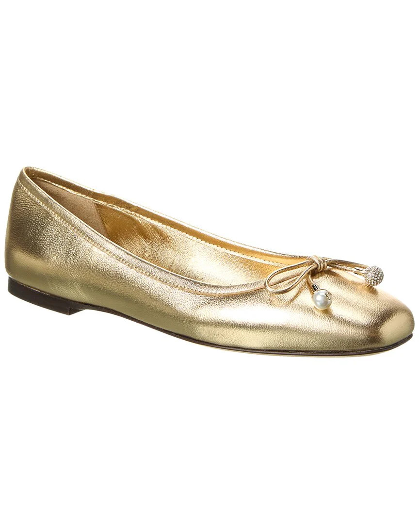 Jimmy Choo Elme Leather Flat | Shop Simon