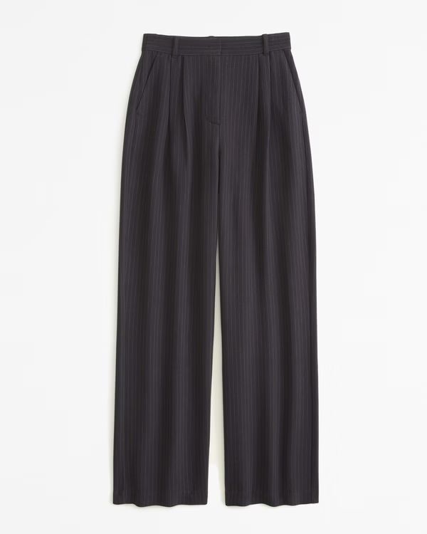 Curve Love A&F Sloane Tailored Pant | Abercrombie & Fitch (US)