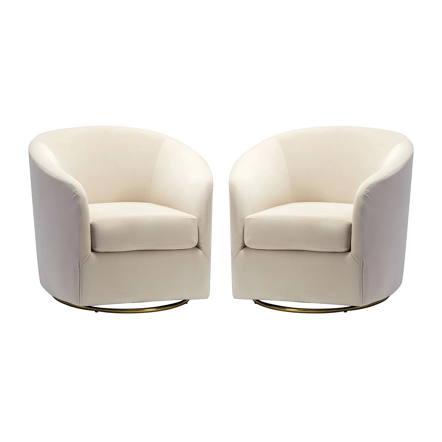 Holden Velvet Swivel Barrel Chair | Wayfair North America
