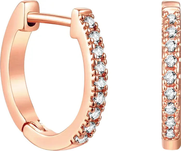 Rose-Flashed Mini Huggie Earrings | Nordstrom