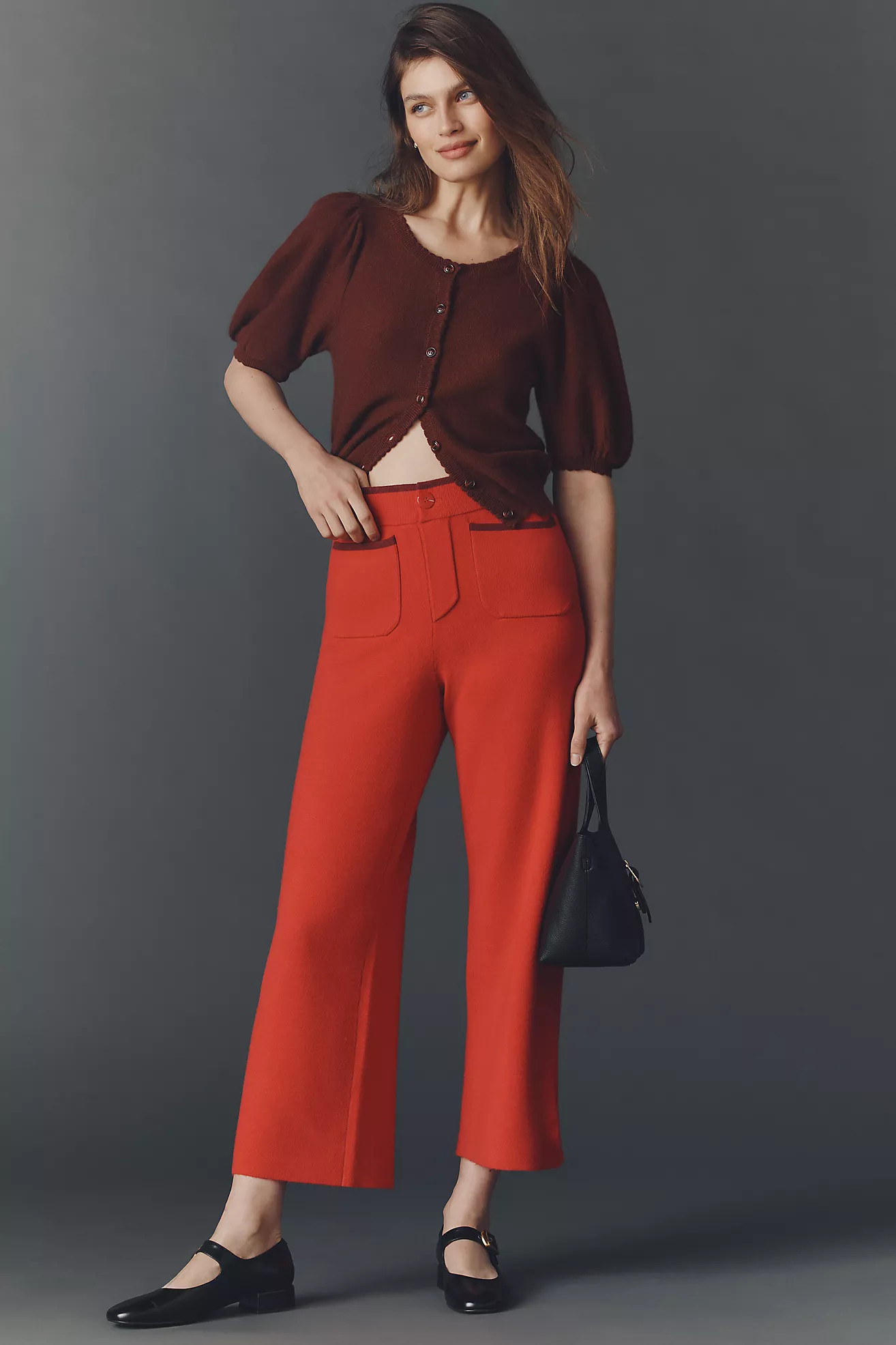 The Colette Sweater Knit Crop Wide-Leg Pants by Maeve | Anthropologie (US)