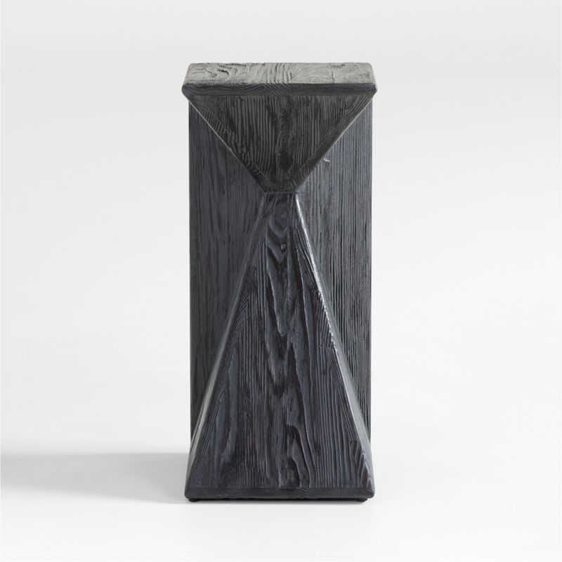 Nord Charcoal Wood End Table + Reviews | Crate and Barrel | Crate & Barrel