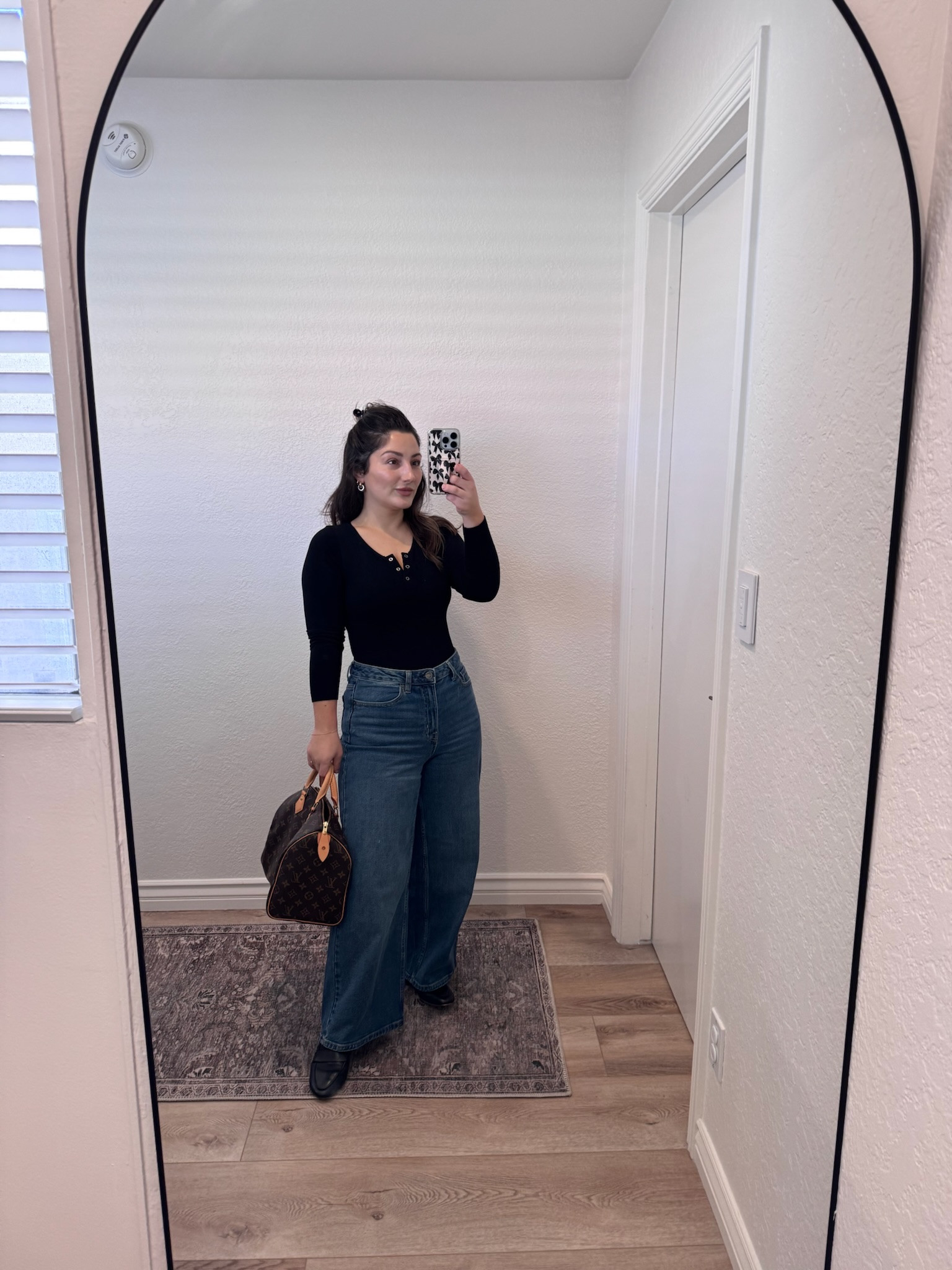 Petite friendly outfit of the day! Jeans size 6, Bodysuit with compression size s/m (5'0" 140lbs)

#LTKFindsUnder50 #LTKootd #LTKPetite