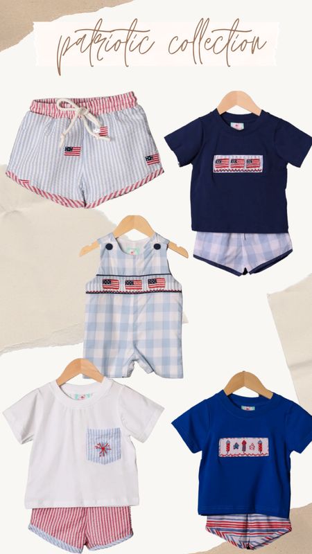 Baby and toddler boy patriotic outfits, 4th of July outfits, red white and blue, smocked boys outfits, grandmillennial style

#LTKbaby #LTKkids #LTKfindsunder50