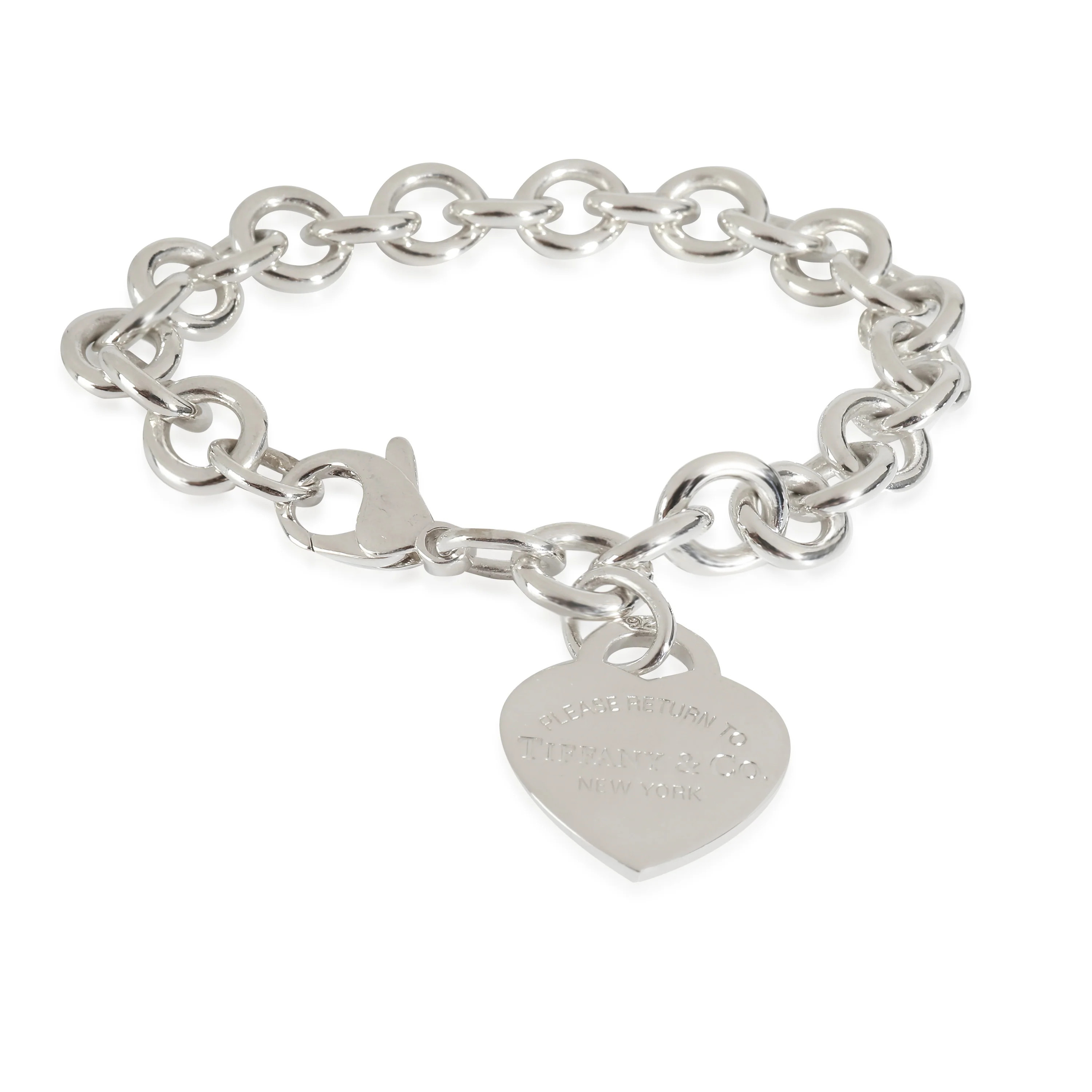 Tiffany & Co. Return To Tiffany Heart Tag Bracelet in Sterling Silver | Shop Simon