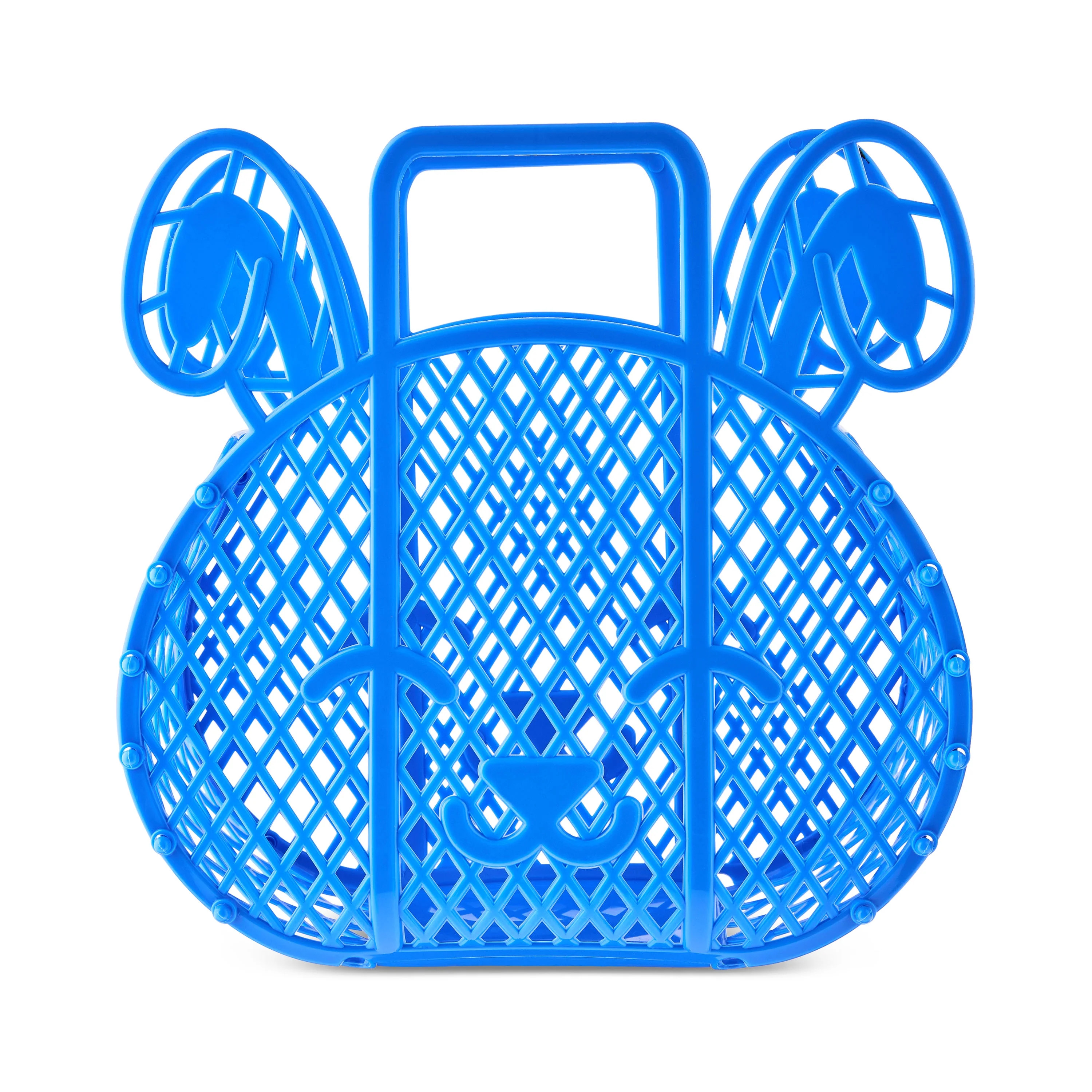 Bunny Jelly Basket, Blue, 9" x 9", Easter by Way To Celebrate | Walmart (US)