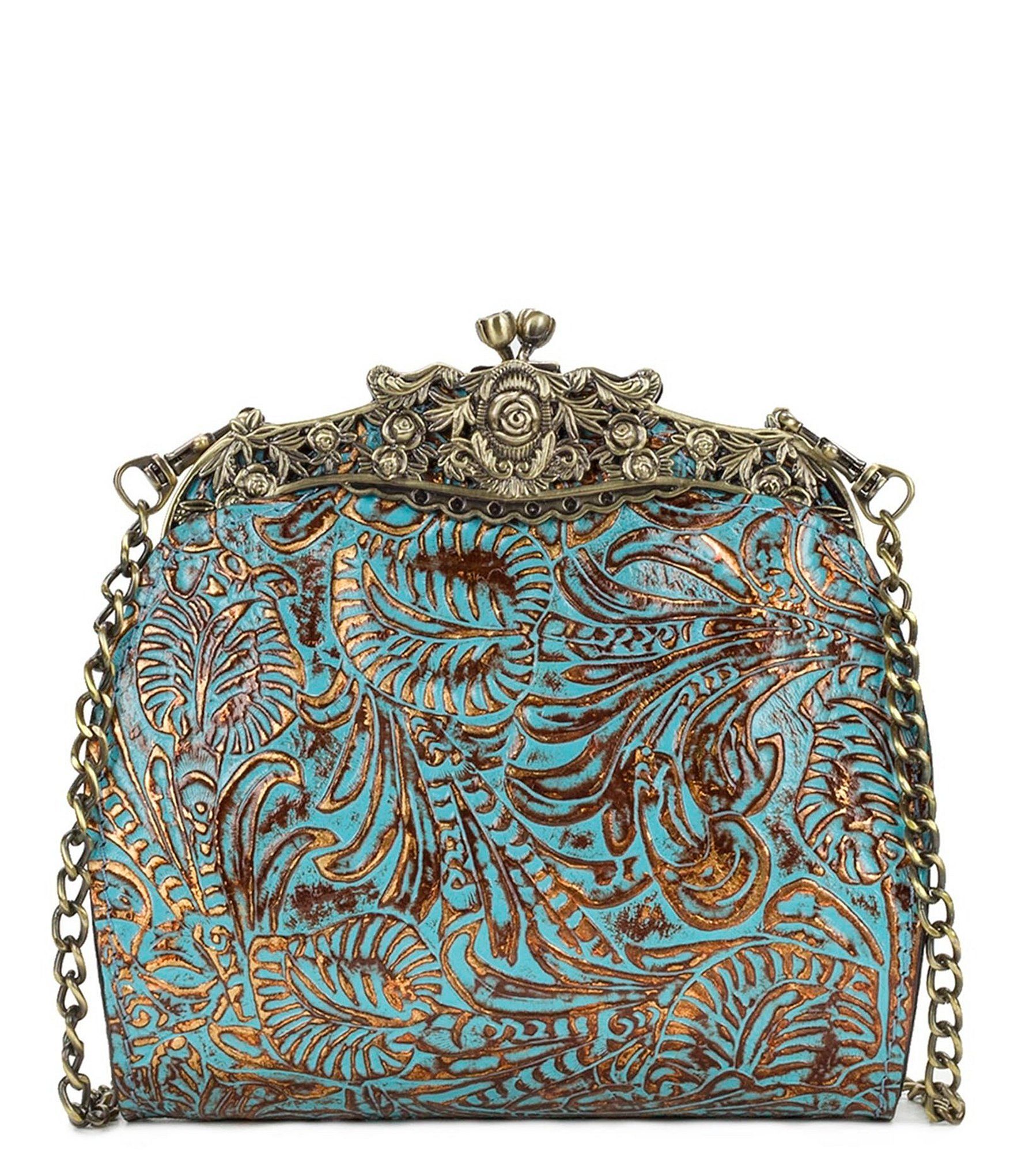 Patricia Nash Turquoise Forest Collection Carmonita Frame Bag | Dillards Inc.