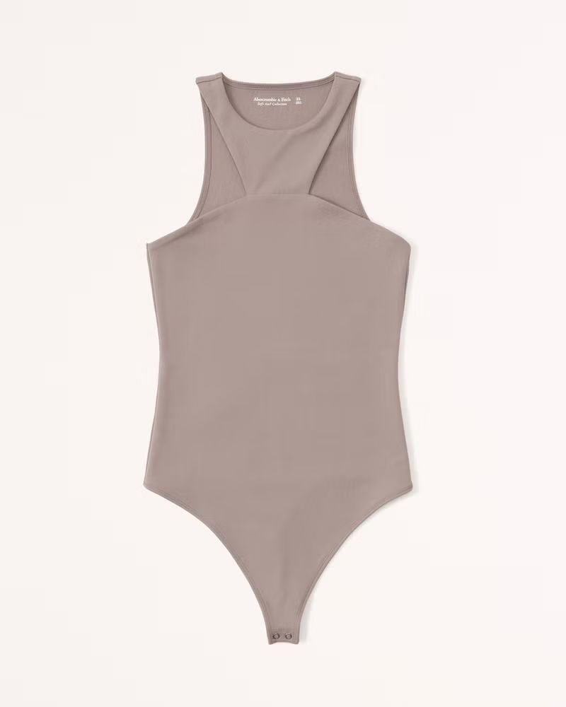 Seamless Fabric High-Neck Bodysuit | Abercrombie & Fitch (US)