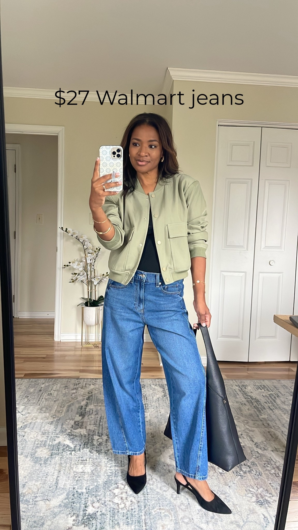 Wearing a size four in these! I could be okay with my normal size 2 but I wanted the relaxed fit. If you don’t want the relaxed fit, I recommend sizing down one. 

#LTKParties #LTKFindsUnder50 #LTKFallSale