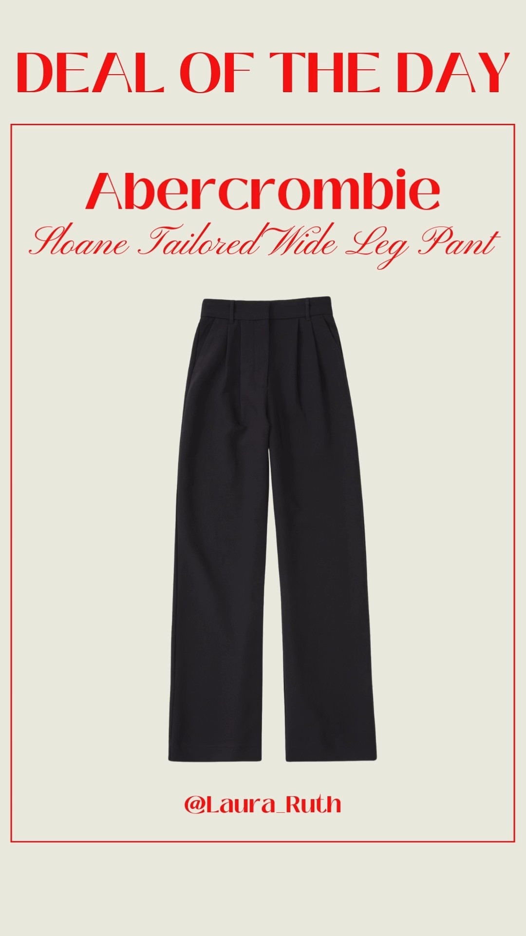 Sharing one of my all time favourite wardrobe staples the Abercrombie Sloane Tailored Wide-Leg Pant in black with 30% off in the Black Friday sale, you can also use code AFXLTK for an extra 15% off 💃🏻🍸❤️ These are hands-down my most worn trousers as they pair effortlessly with everything from a crisp white tee or button-down to a cosy knit or blazer.

#LTKuk #LTKwinter #LTKCyberWeek