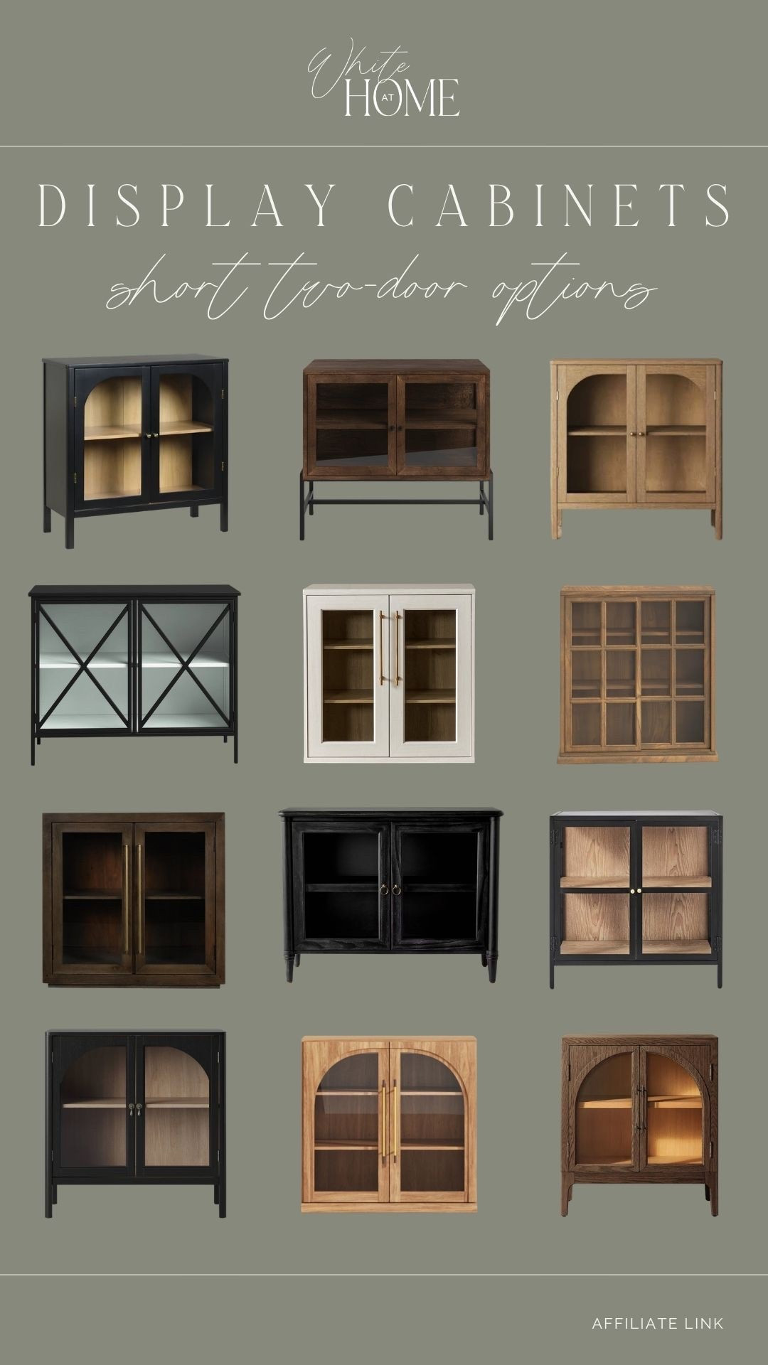 I love adding a short display cabinet to a hallway or empty short wall for a way to add beautiful decor in a corralled way! We have the top right option in our hall and I love it! A mix of high-end and affordable styles! 

#LTKHome