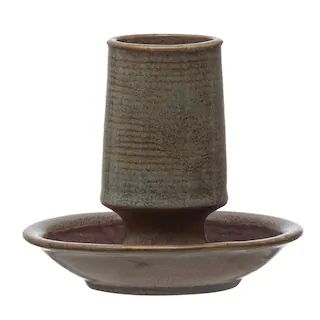 Gray Stoneware Match Holder with Striker Plate | Michaels | Michaels Stores