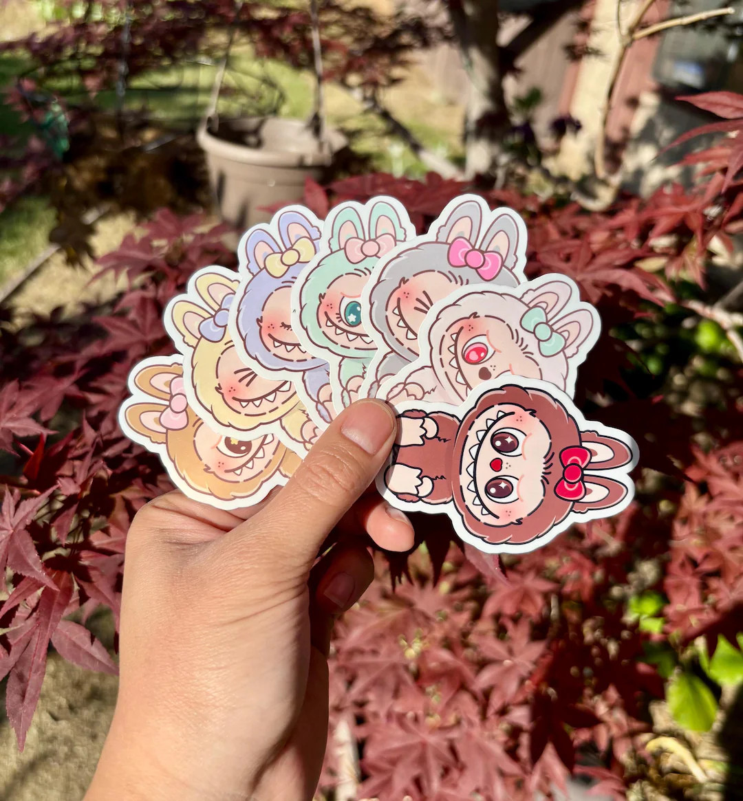 Labubu Stickers the Monsters Have a Seat|labubu Sticker|phone Stickers|laptop Sticker|waterbottle... | Etsy (US)