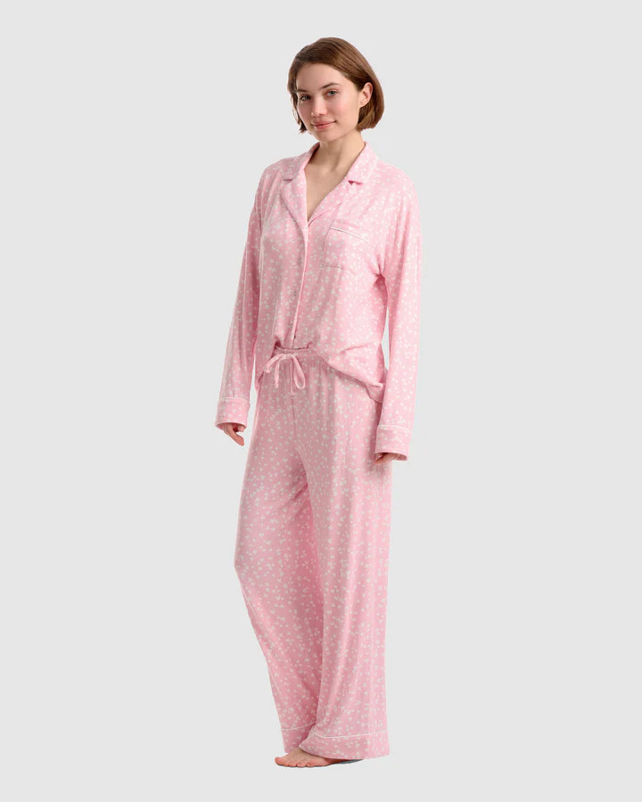 Notch Collar Hearts PJ Set | Splendid