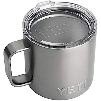 YETI Rambler 14 oz Stainless Steel Vacuum Insulated Mug with Lid | Amazon (US)