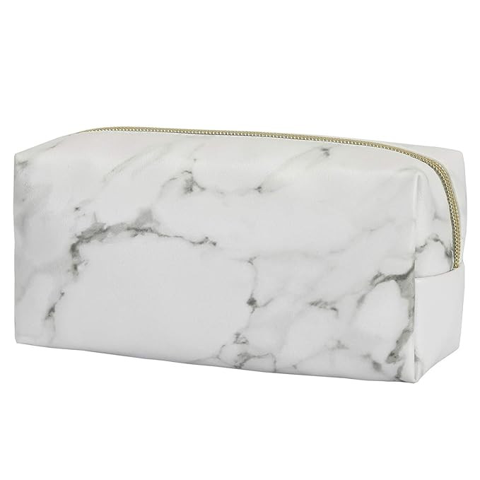 Hedume Set of 4 Makeup Bags, Portable Travel Cosmetic Bags, Marble Waterproof Organizer Case with... | Amazon (US)