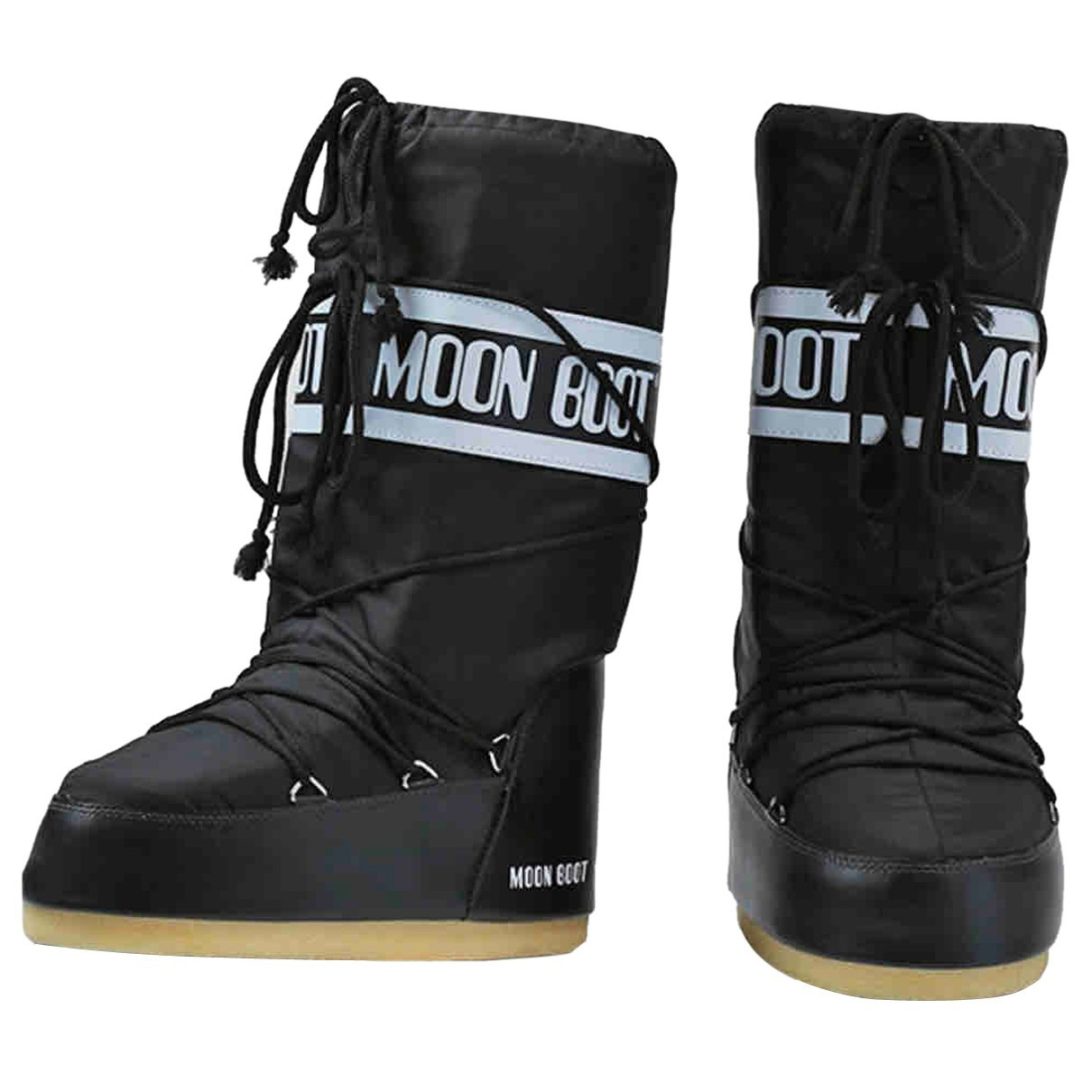 Moon Boot Black Rubber Boots for Women 37 EU | Vestiaire Collective (Global)