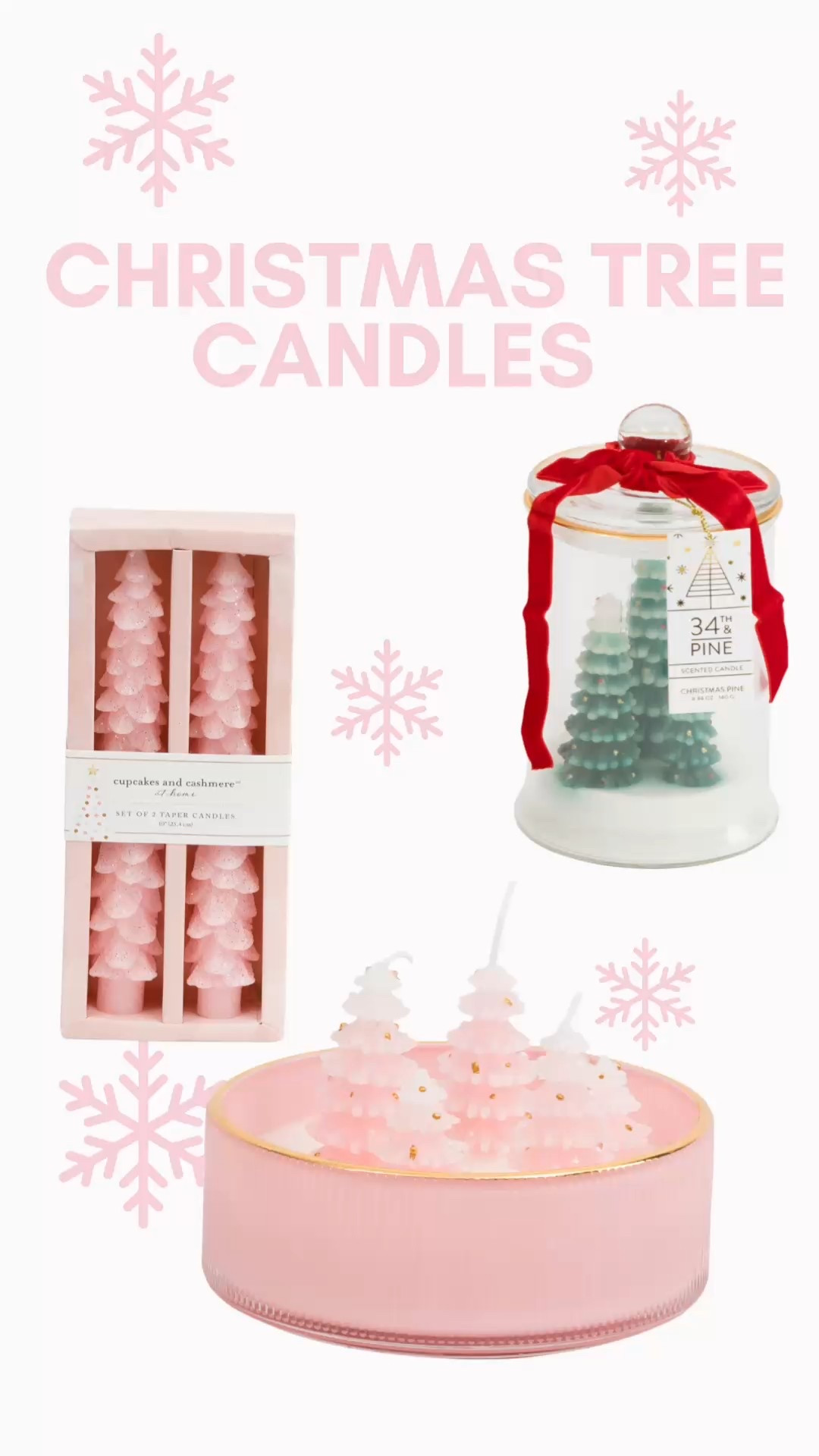 Trending pink Christmas tree candles 🎀❄️

#LTKHome #LTKSeasonal