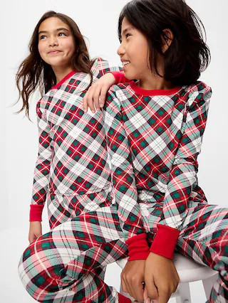 Gender-Neutral Printed Snug-Fit Pajama Set for Kids | Old Navy (US)