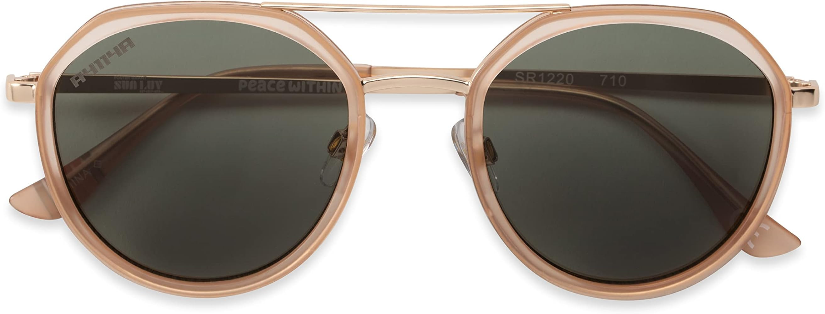 Foster Grant Unisex Adult Luv Peace Within Sunglasses, Tan, 51mm | Amazon (US)