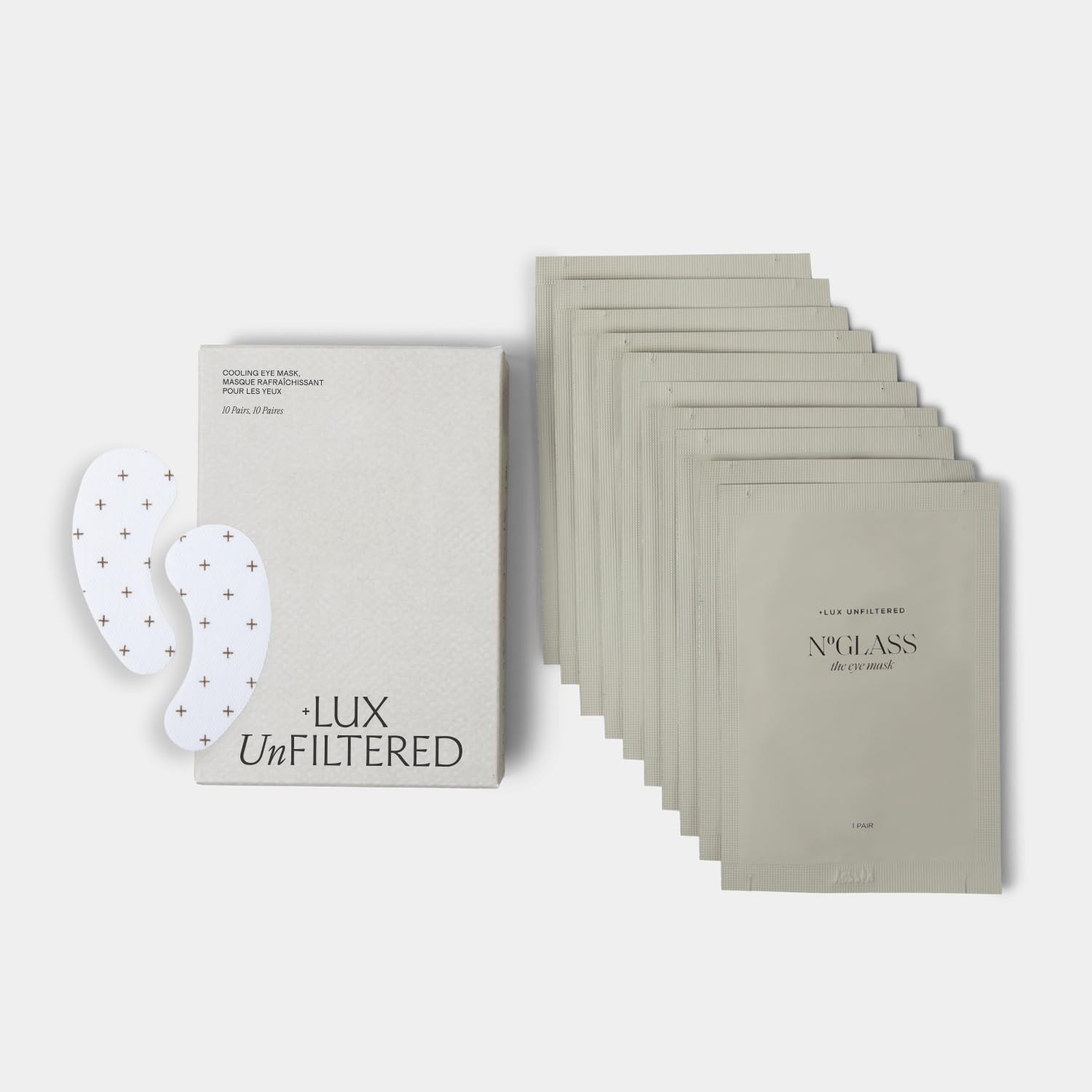 + Lux Unfiltered Cooling Under Eye Patches - Anti-Slip Caffeine Infused Korean Eye Mask - Reduces... | Amazon (US)