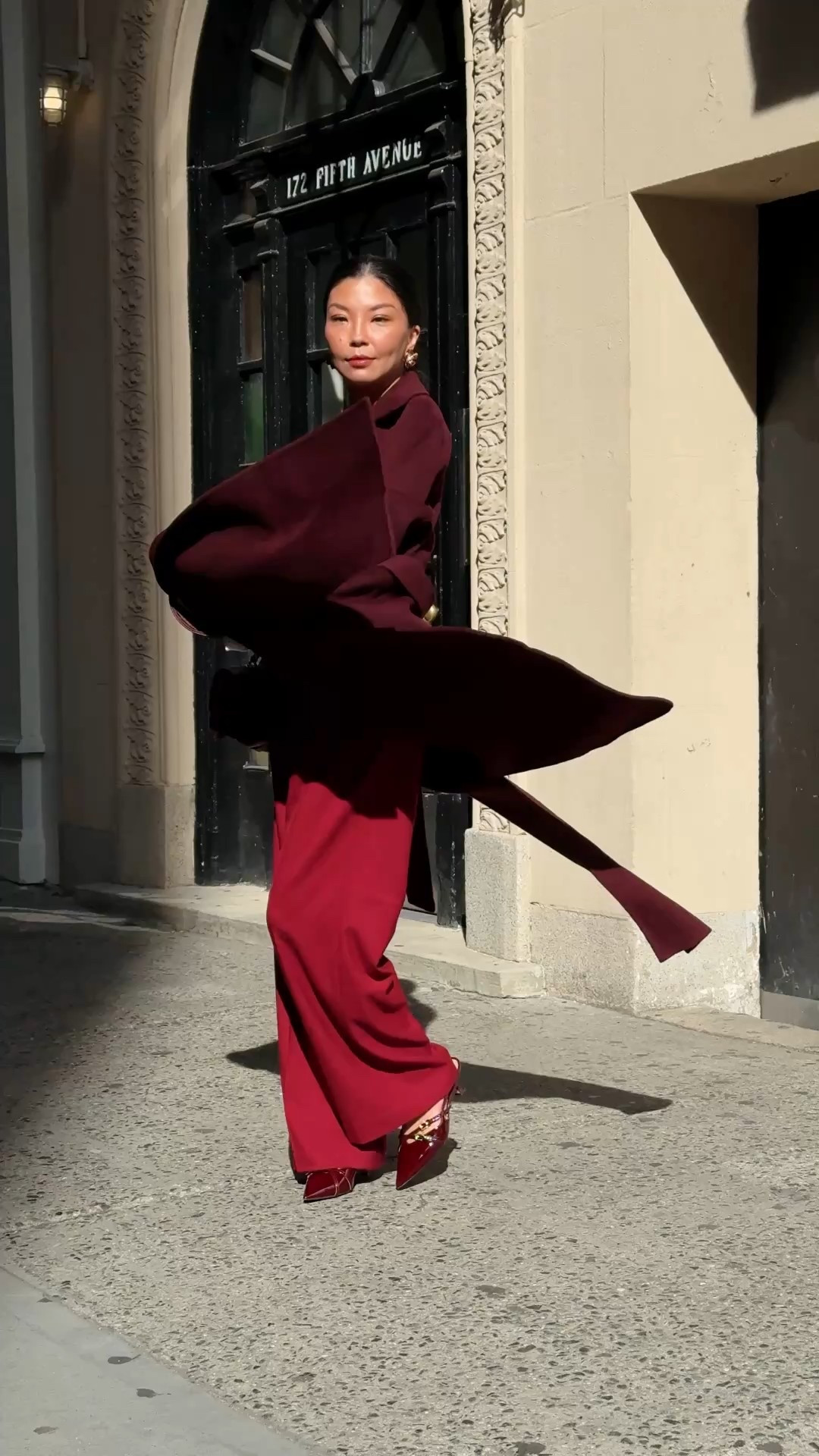 Cozy up in color — bold in burgundy, classic in black 🍇🍷🖤

Coats: @belleandbloomofficial
Gloves: @highheeljungleofficial
Floral Earrings: @thepinkreef 
Skirt: @izabelamandoiu
Boots: @beautiisoles 

Wolf & Badger is having a winter wonderland of little fashion extras that are sure to keep you warm and stylish this festive season. Don't miss the chance to snag unique pieces from talented designers around the world while they last.
All pieces available at @wolfandbadger #WolfandBadgerPartner #wolfandbadger #outfitinspo #blackboots #burgundycoat
#WBTastemakers 



#LTKStyleTip #LTKOver40 #LTKSeasonal