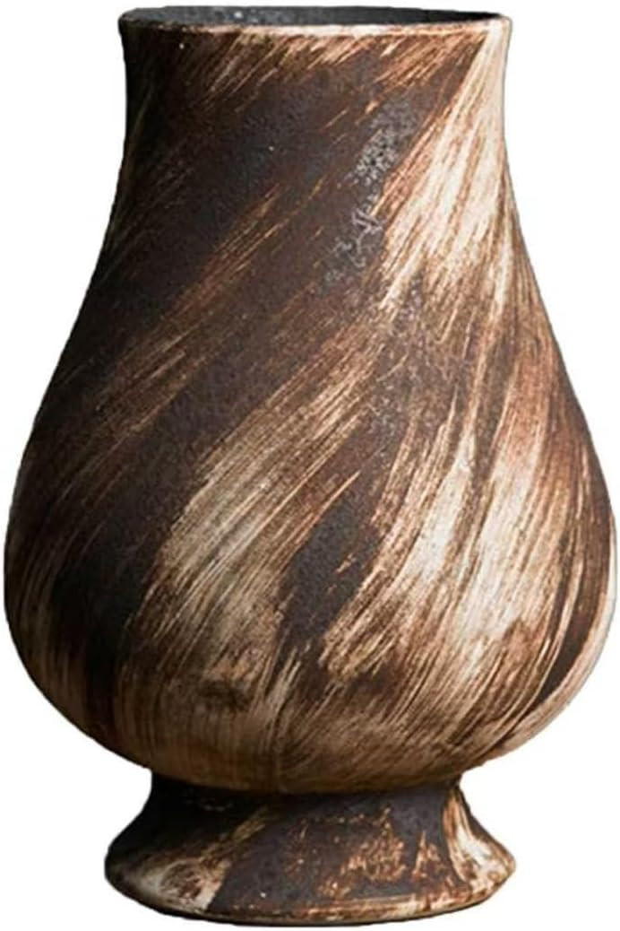 Wabi Sabi Pear Shape Ceramic Vase,10.62 Inch Indoor Decor Porcelain Vase | Amazon (US)