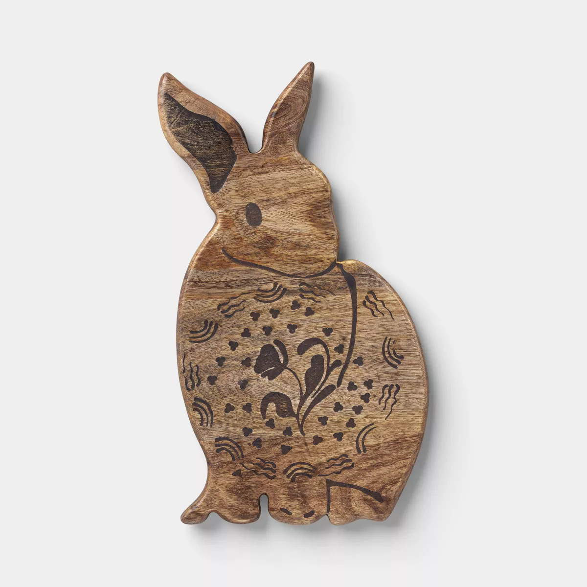 Small Figural Easter Bunny Serve Board Brown - Threshold™ | Target