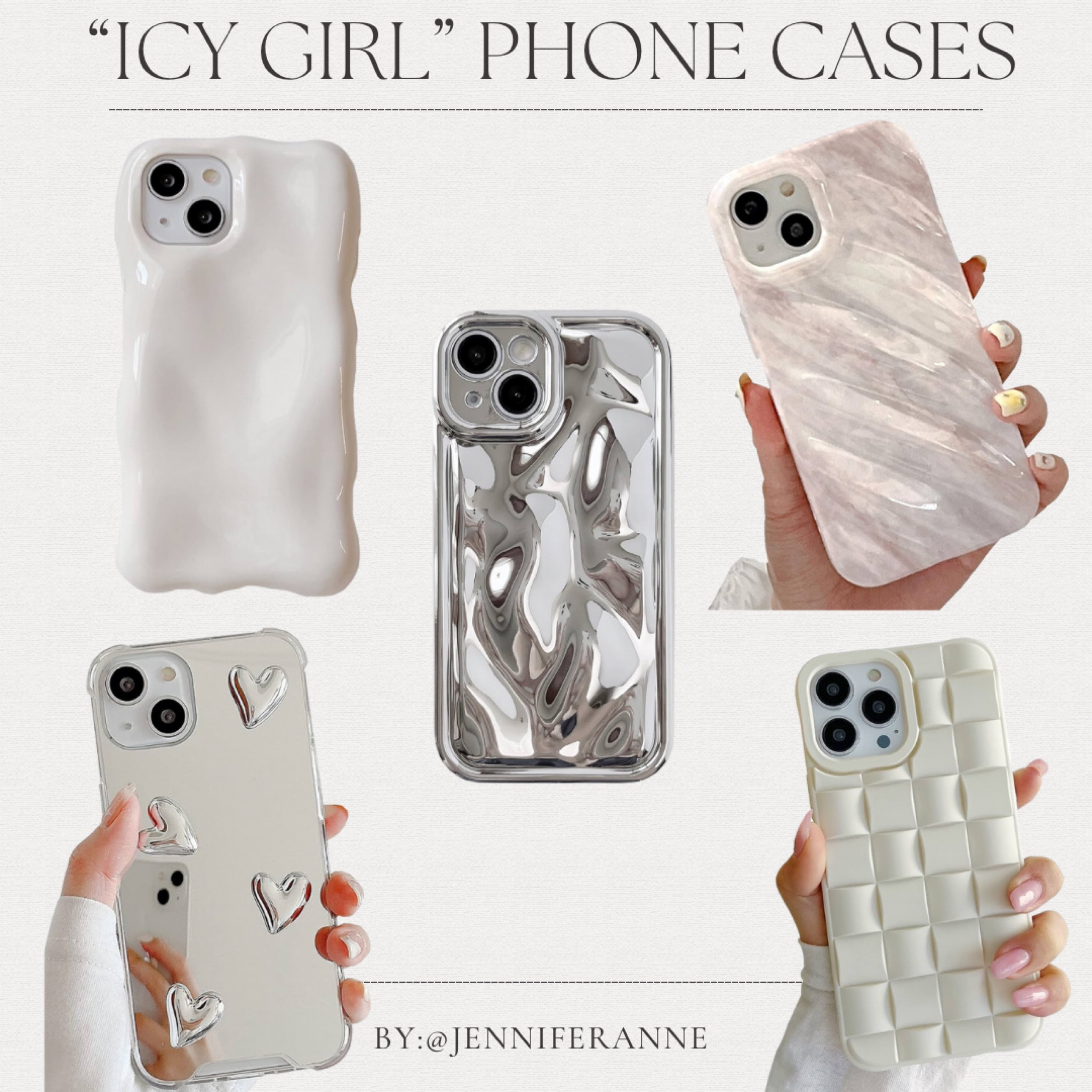 iPhone Cases | Frost yourself with these chic and chill inspired phone cases. All in the perfect colors to make a statement with any selfie or OOTD. It’s all in the details. Enjoy, Xx! 

#LTKHoliday #LTKGiftGuide #LTKCyberWeek