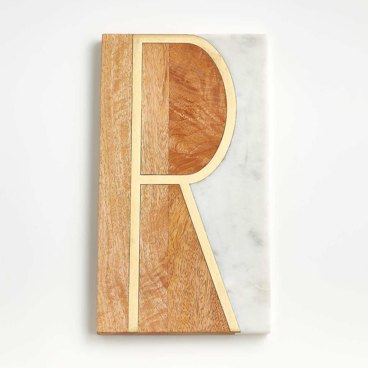 "S" Monogrammed Serving Board + Reviews | Crate & Barrel | Crate & Barrel