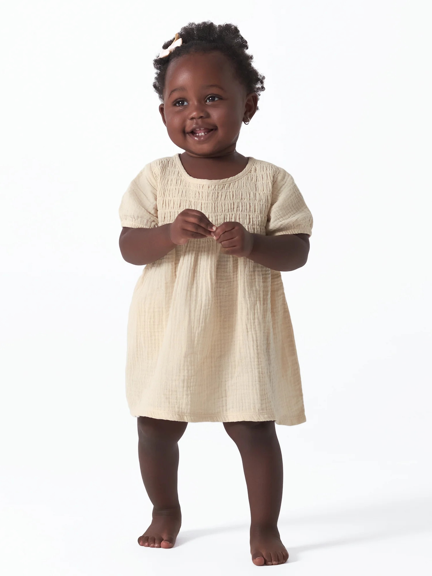 Modern Moments by Gerber Baby Girl Gauze Dress with Diaper Cover, 2-Piece, Sizes 0/3M -24M | Walmart (US)