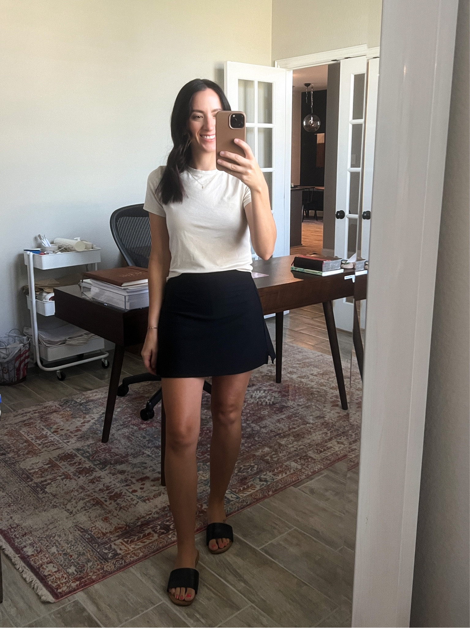 Women’s style, easy weekend style, skort, basic tee, neutral outfit, summer style, Old Navy

#LTKstyletip #LTKsalealert