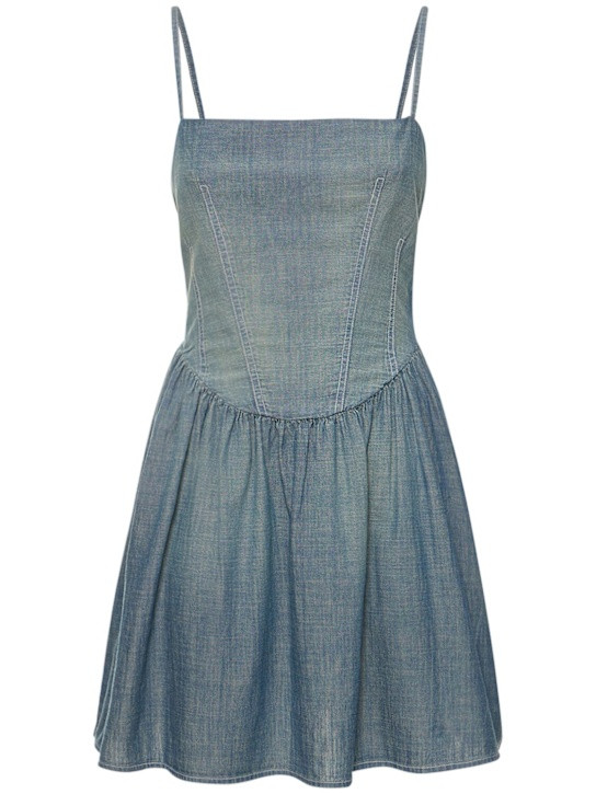 RE/DONE & Pam chambray mini dress | Luisaviaroma