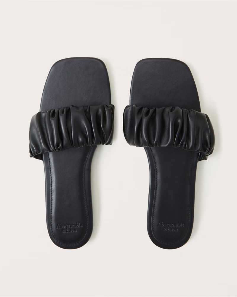 Women's Ruched Sandals | Women's Shoes | Abercrombie.com | Abercrombie & Fitch (US)