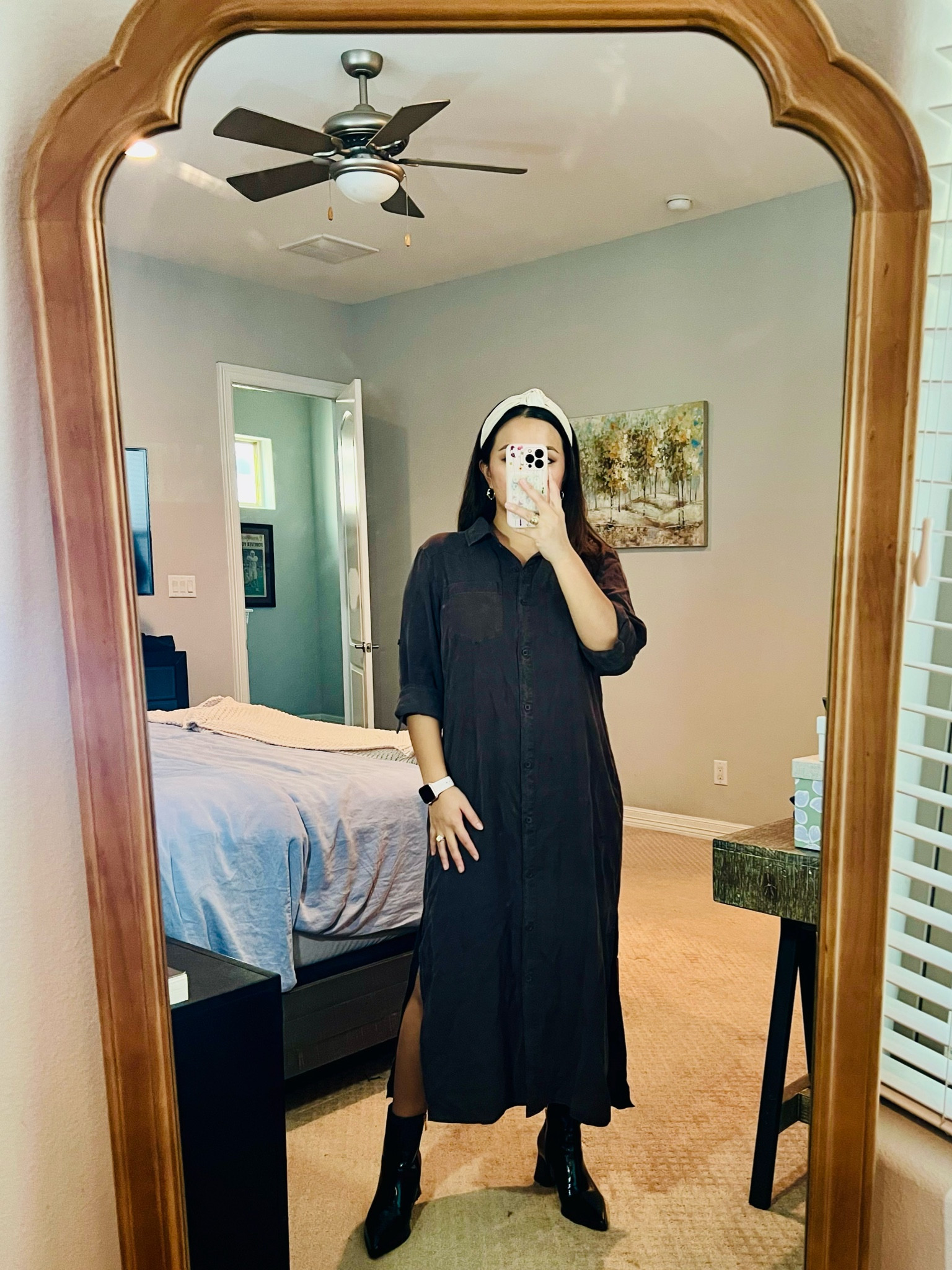 Fall work dress! Could be dressed up or down and the material is so soft soft but a nice, thick quality. Loving all the fabrics from this brand so far! #ad 

#LTKStyleTip #LTKFallSale #LTKWorkwear