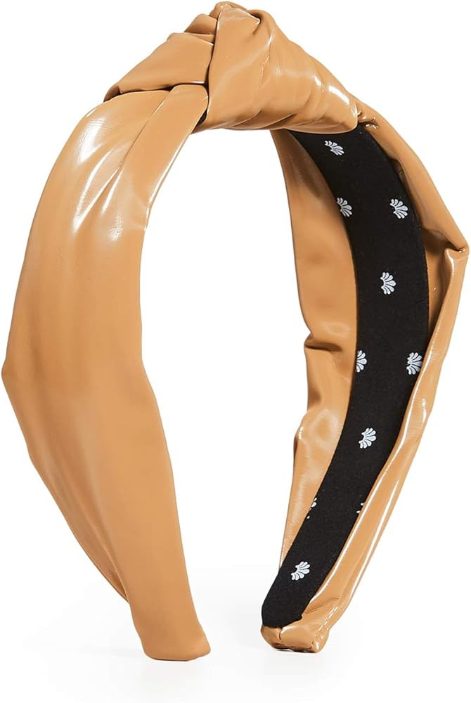 Lele Sadoughi Women's Faux Leather Knotted Headband | Amazon (US)